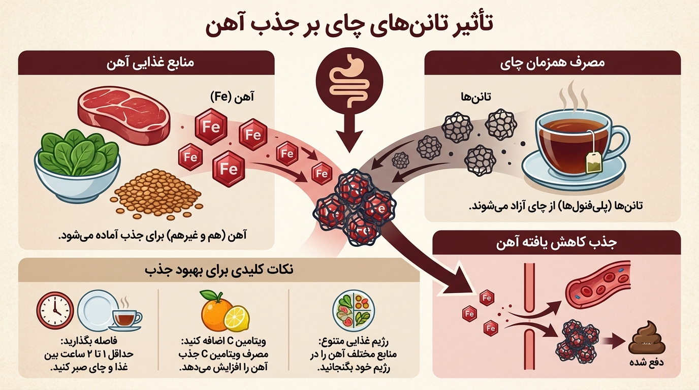 نکتهای که کمتر میدانید چای و جذب آهن